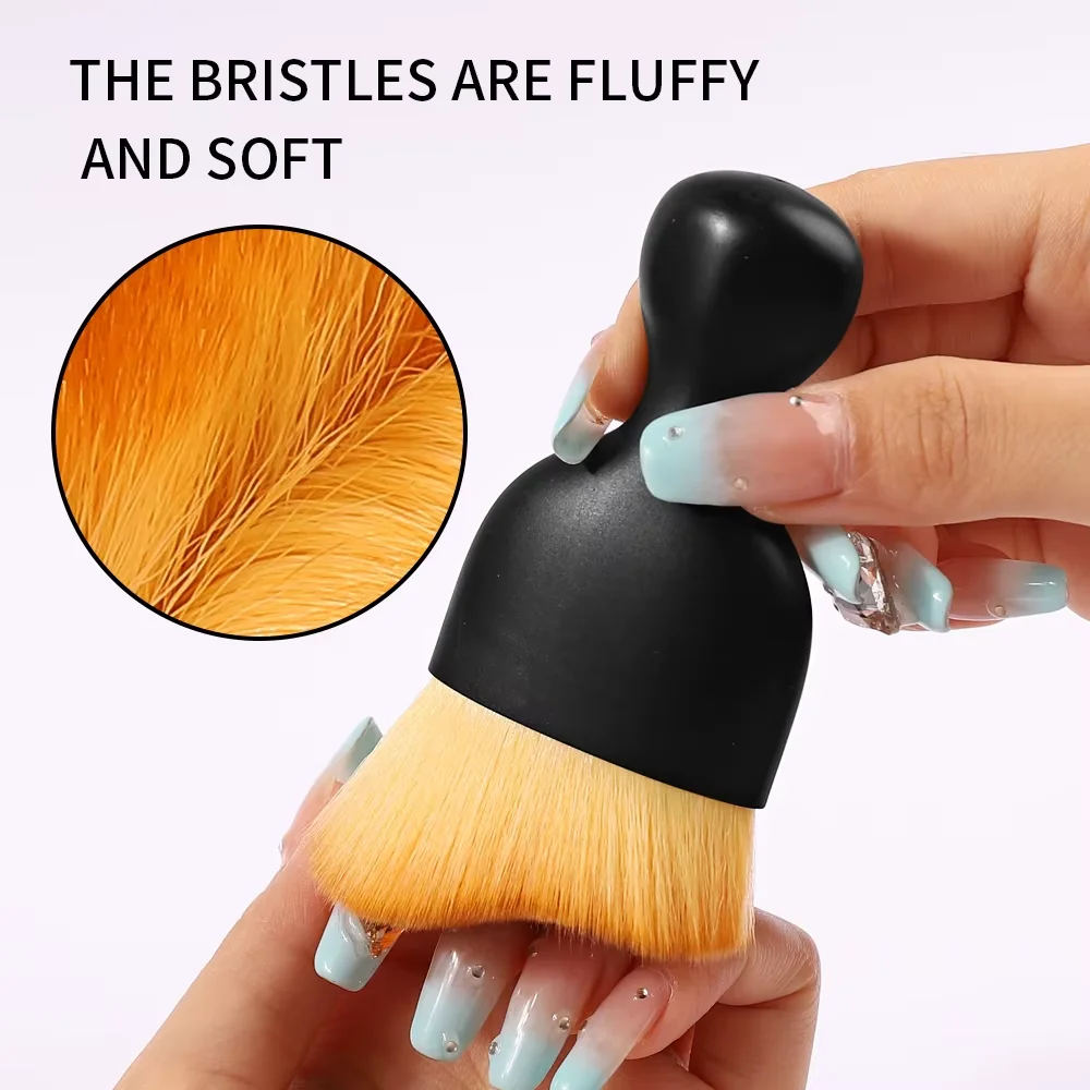 1Pcs Nail Art Brush Remove Dust Brush Acrylic UV Gel Polish Powder Cleaning Tool Beauty Makeup Brushes Manicure Accessories