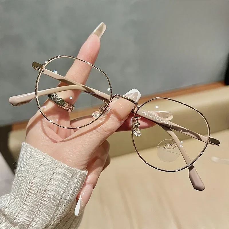 Luxus-Myopie-Brille, klassische Vintage-Anti-Blaulicht-Brille, Damen und Herren,