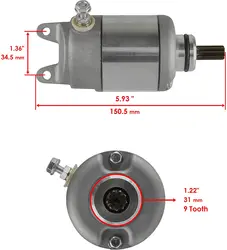 Electrical Starter Motor For KTM 250cc EXC-F  SX-F XCF-W Offroad Motorcycle Accessories 2006-2013 OEM Parts 77040001000