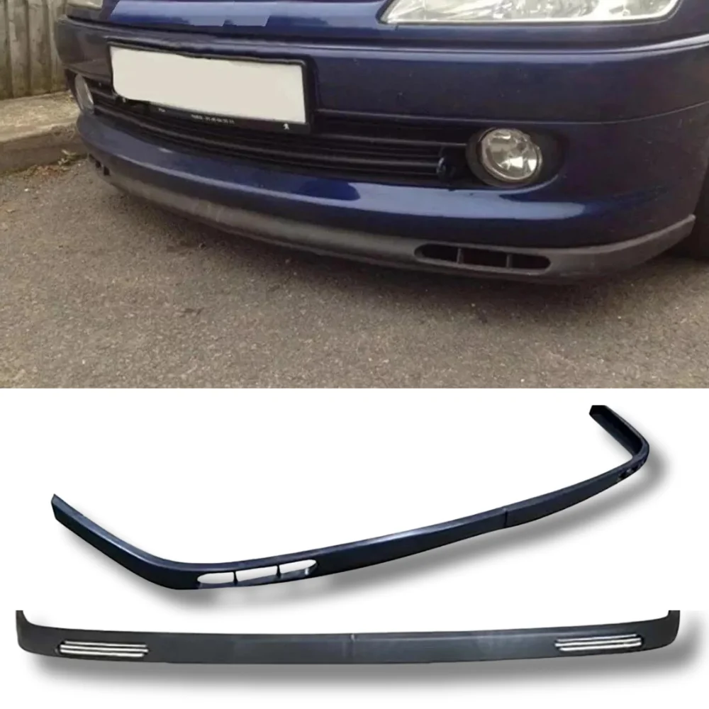 2 Pcs Front Bumper Lip For Peugeot 306 Body Kit Car Accessories Spoiler Splitter Diffuser Flap Sport Bumper Exterior Parts