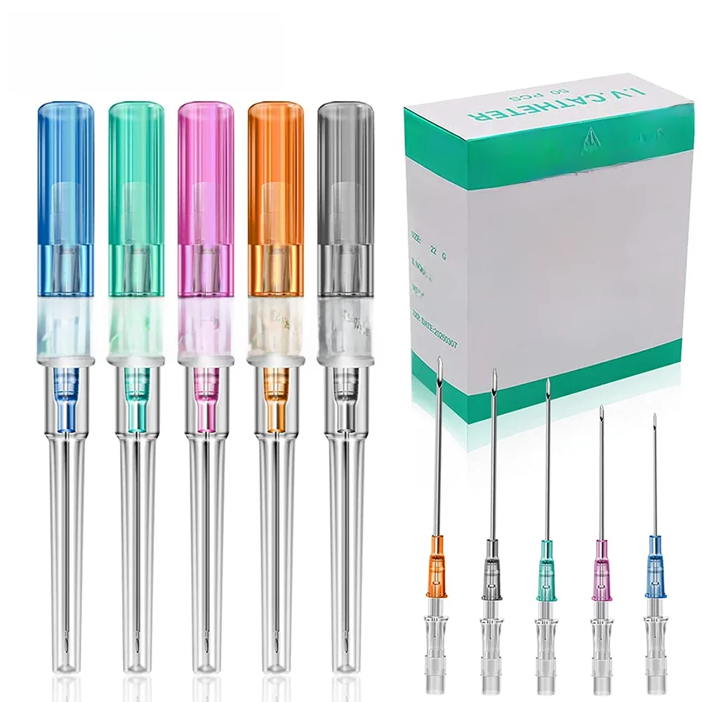 5/50pcs sterile Einweg-Piercing nadeln iv Katheter Tattoo Nadeln Körper Piercing Werkzeug Ohr Nase
