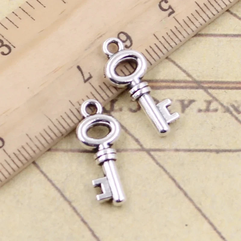 20 sztuk Charms wytrych 18x6mm tybetański srebrny kolor wisiorki antyczna biżuteria Making DIY Handmade Craft — zdjęcie 2