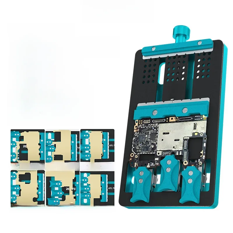 RELIFE RL-601L PLUS Uniwersalny uchwyt do płyty głównej z podwójnym gniazdem Telefon IC Chip BGA PCB Płyta główna Jig Board Holder Narzędzia naprawcze — zdjęcie 2