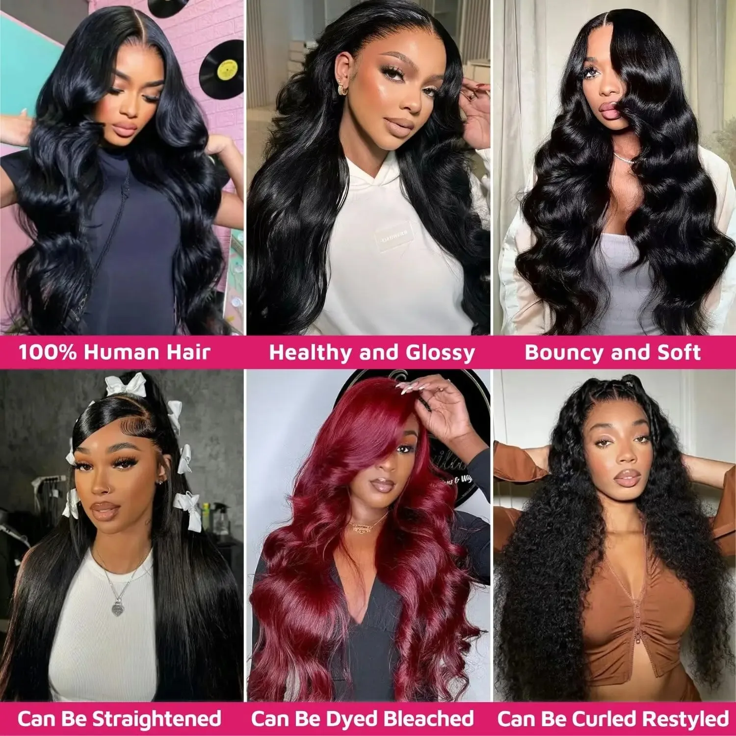 Extensiones de cabello humano ondulado para mujeres negras, 3 mechones de cabello brasileño, tejido de agua, 16A, 30, 32 y 40 pulgadas