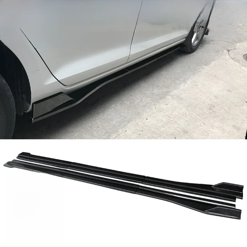 Auto Golf 7 Accessoires Zijskirts Voor Golf/MK 7 7.5 2014-2019 Verlenging Splitters Body Apron Lip Splitter Winglet Carbon Fiber - afbeelding 2