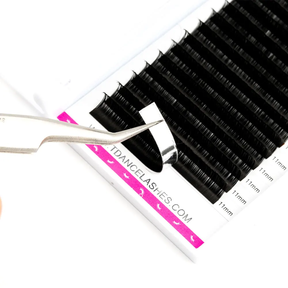 TDANCE 16 Rijen Klassieke Lash Donker Zwart Mat Professionals Zachte Natuurlijke Faux Wimperverlenging Make-Up Schoonheid Individuele Wimpers