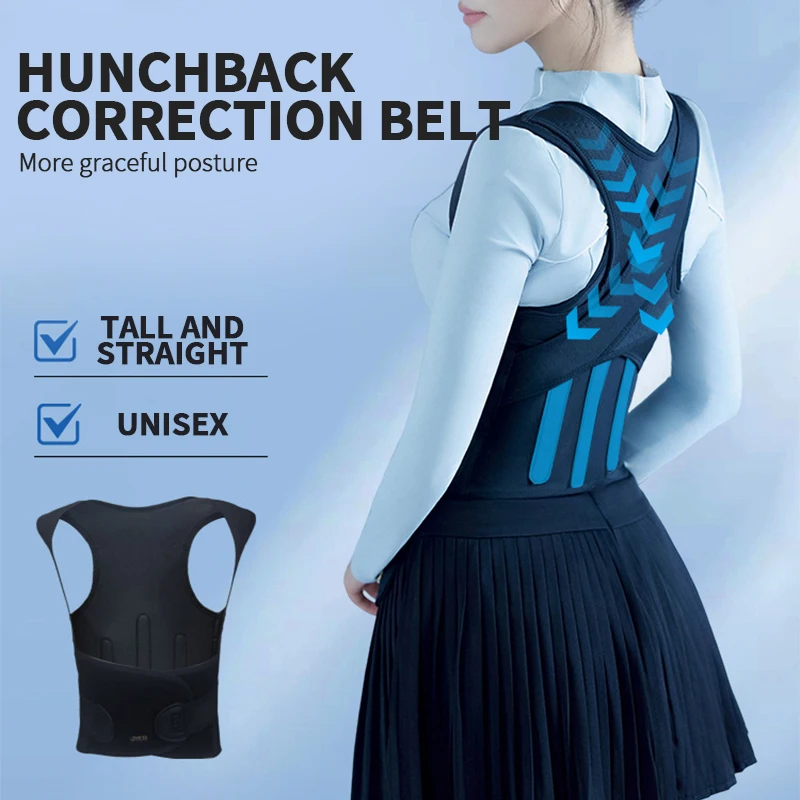 Invisible Full Posture Corrector for Men and Women Ultra-Thin Adjustable Back and Shoulder Lumbar Support,Improve Kids Hunchback