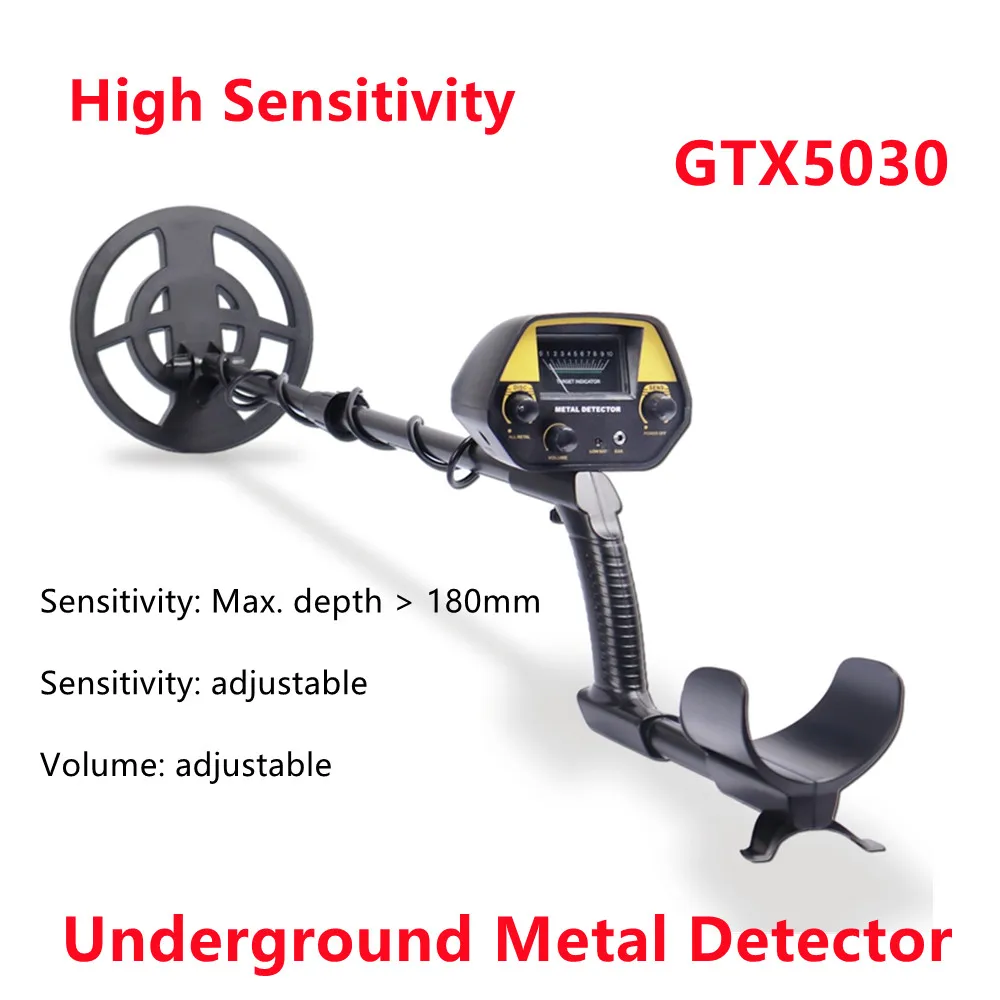 GTX5030 Underground Metal Detector Professional Portable High Sensitivity Gold Detector Treasure Hunter Waterproof Search Coil