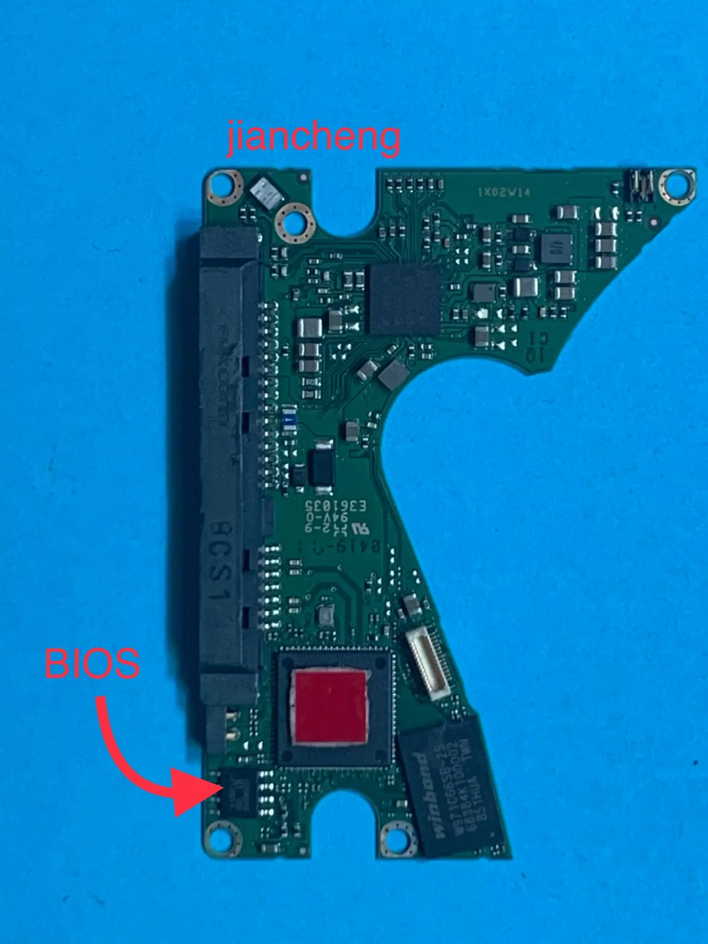 Wd Western Data Harde Schijf Printplaat Pcb 2060-800022-002 Revp1