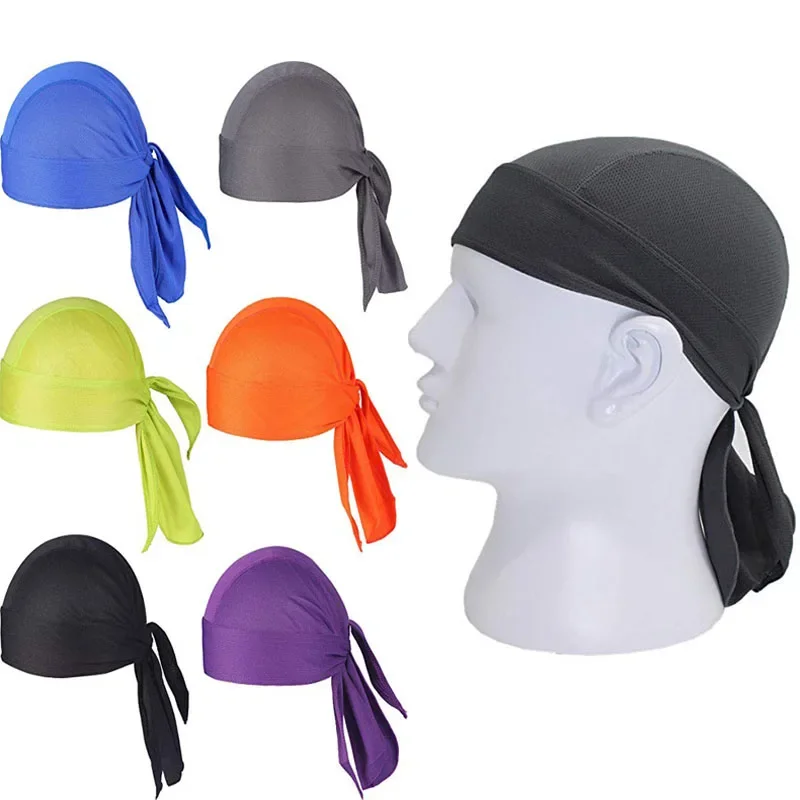 AliExpress Quick-Drying Sweat Wicking Beanie Cycling Cap Head Scarf Pirate Hats for Men Women Running Riding