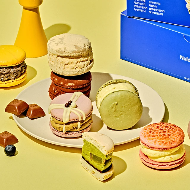 Nuldam-Jumbo-Macaron Creme De Fibra Alimentar, Presente De Sobremesa Macaroon, Lanche Das Crianças, Lanche Dos Pais, New Spring Caron Sabor Adição, 16ea