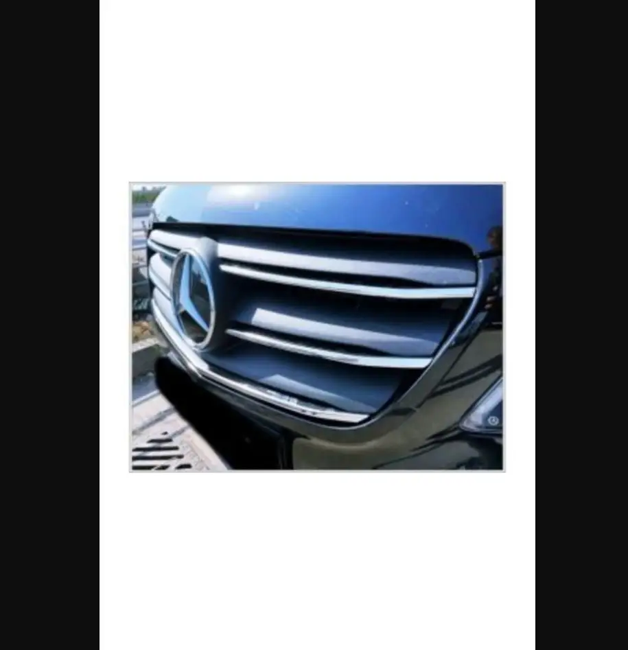 For Mercedes Vito W447 Compatible Chrome Front Grille 5 Pieces 2020 TO 2025 Stainless Steel Slim Model Chromium Styling Sporty