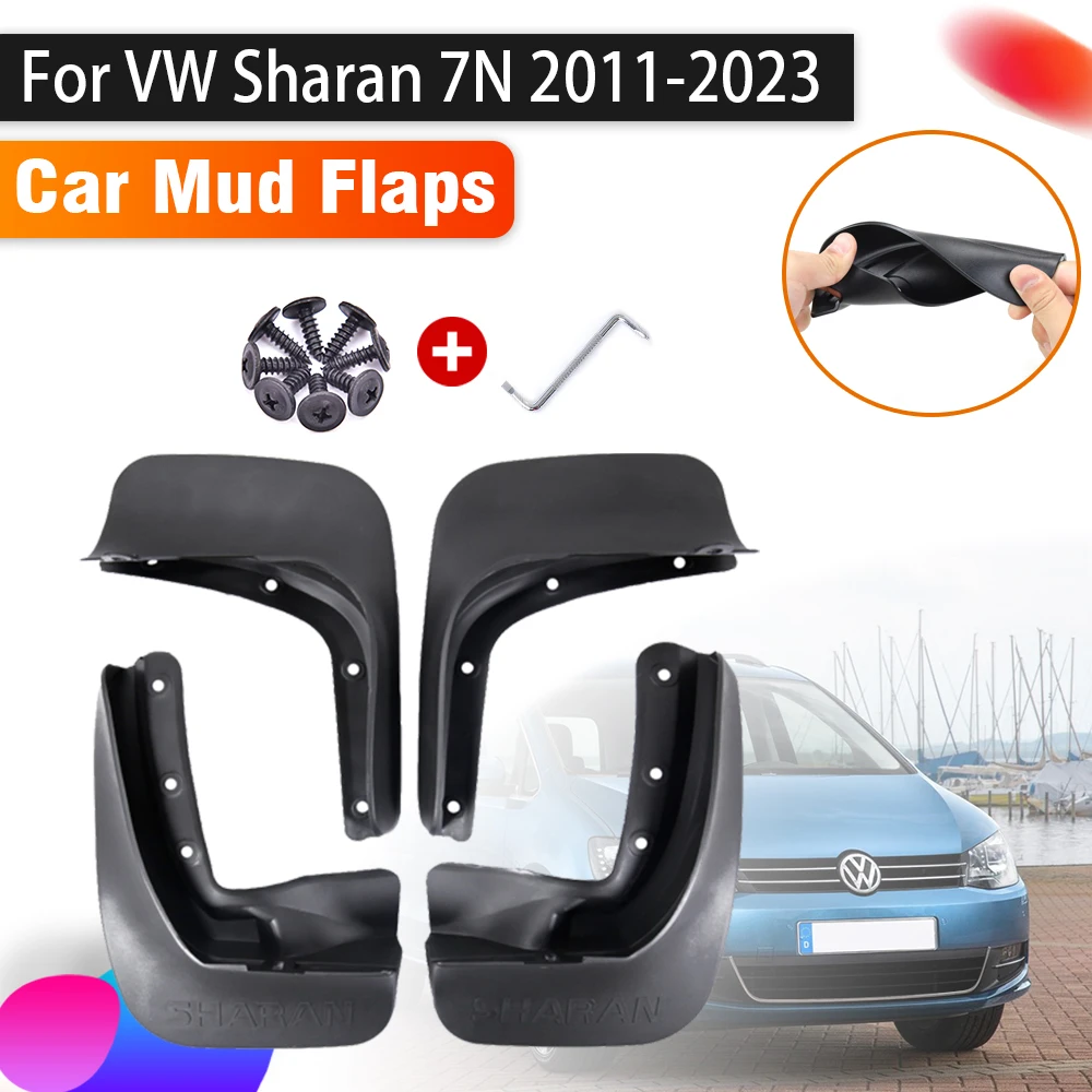 

4X Mudguards For Volkswagen VW Sharan 7N 2022 Accessories 2011~2023 Seat Alhambra Splash Guard Front Rear Fender Car Accessories