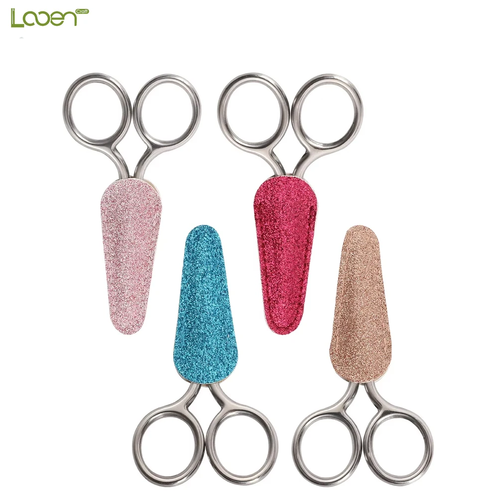 

1Pc Embroidery Scissors Protective Cases Household PU Leather Sewing Scissors Protective Cover DIY Scissors Sleeve Sewing Tools