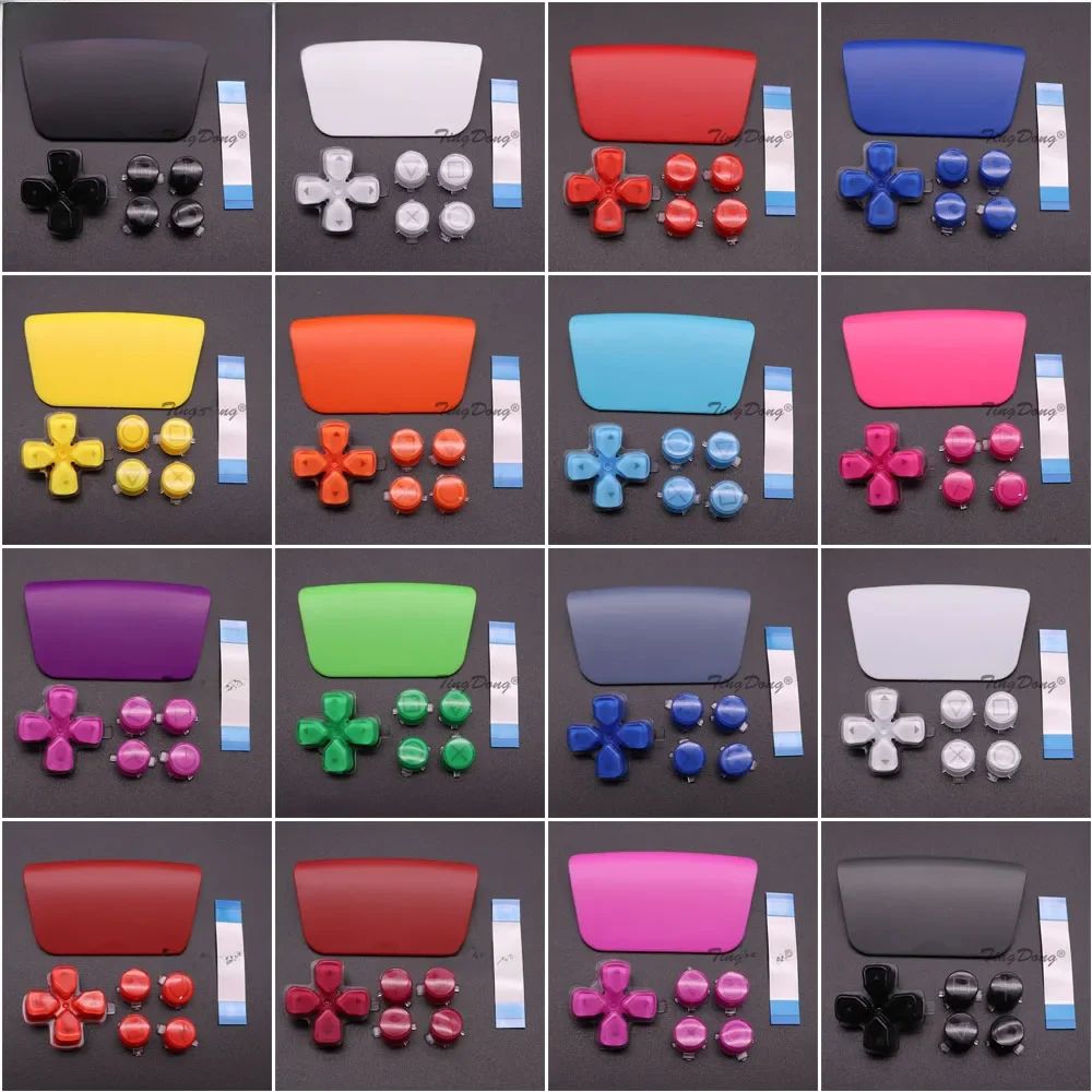 Boutons de touches de fonction de Direction pour PS5, bouton de contrôleur croisé ABXY D Pad, Kit de touches de consommation, pavé tactile en plastique et 18 broches
