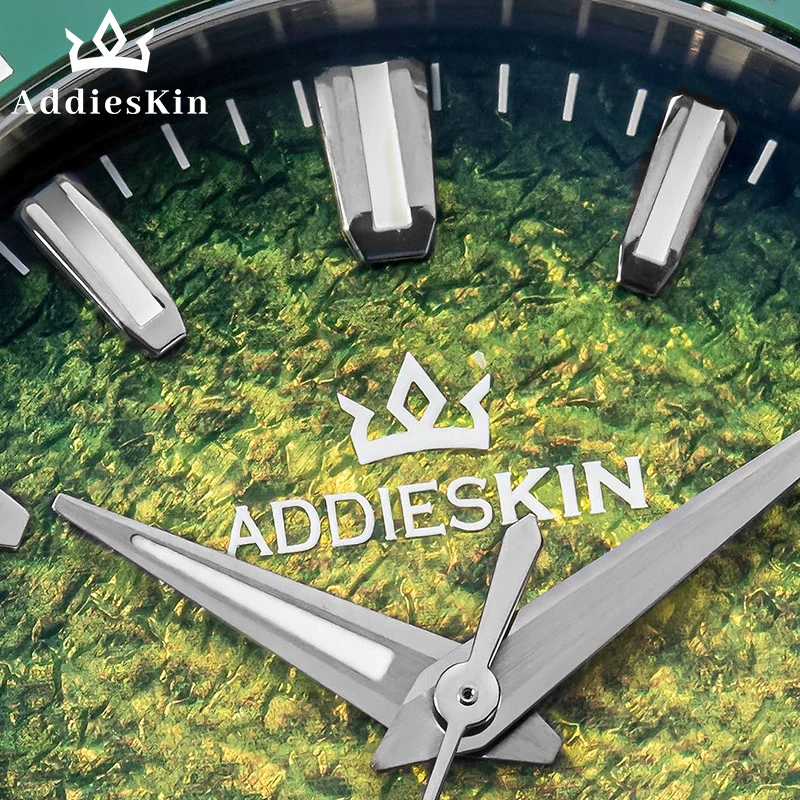 ADDIESKIN K005 40mm Ceramic Bezel Green Dial 200m Waterproof BGW9 Luminous Miyota 9015 Automatic 3D Gradient Men's Outdoor Wild