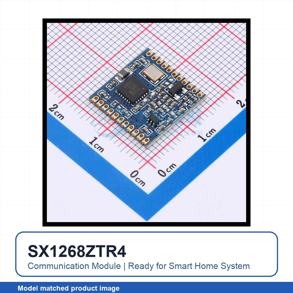 2pcs SX1268ZTR4 SMD 15x15mm transceiver 433MHz GFSK FSK RF Wireless Communication Module for Smart Home System