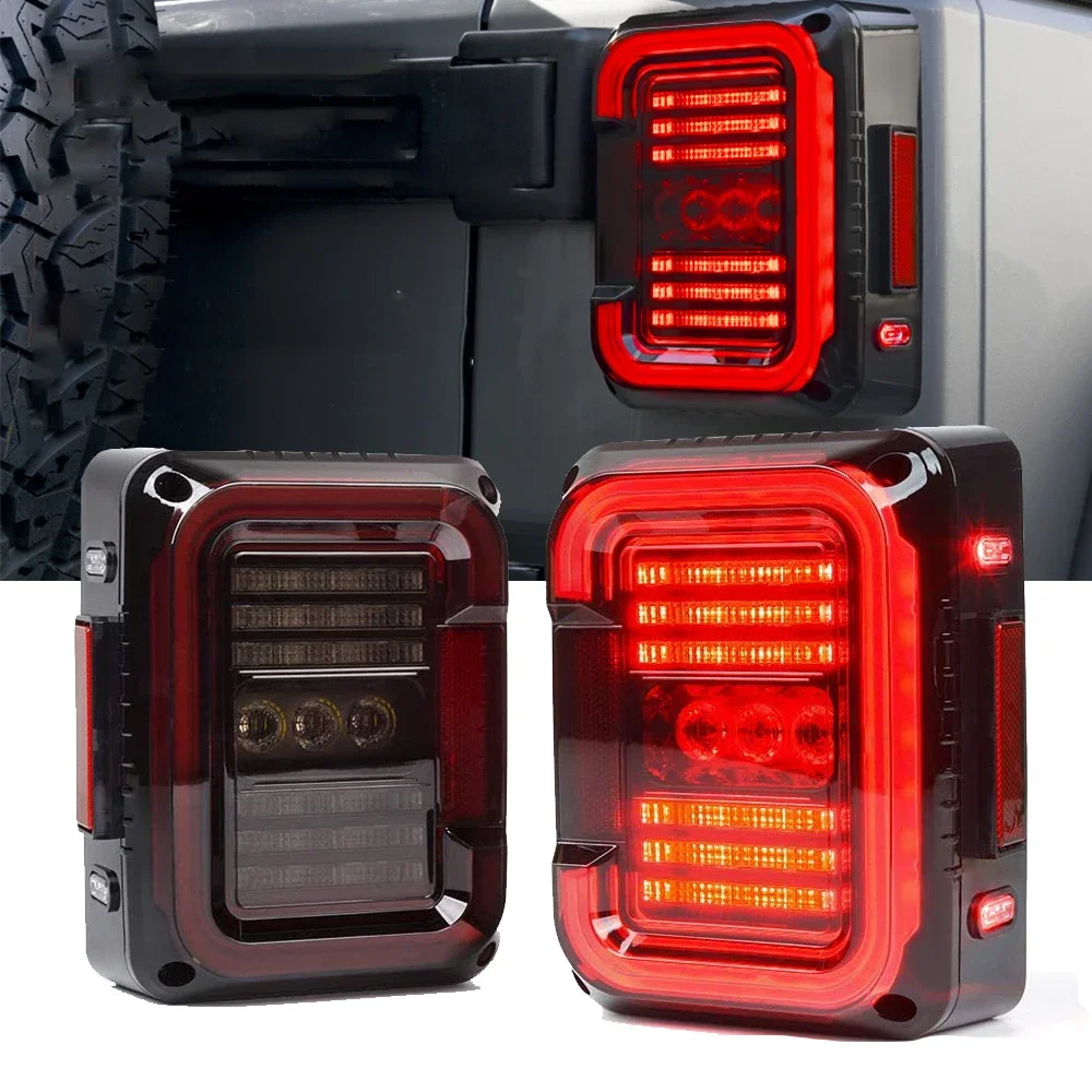 SUP-LIGHT Nowy Design Zestaw Lamp Samochodowych LED Tylne Światła Do Jeep Wrangler JK JKU 2007-2017 30W Światło Cofania Światła Do Jazdy Dziennej — 2