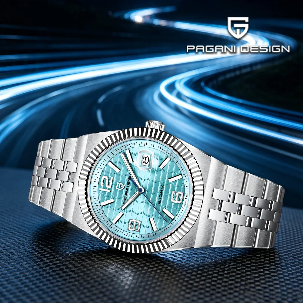Pagani Design 2026 Nuovo Orologio Meccanico Automatico Atmosferico da Uomo 40,5mm Movimento Giapponese Cinturino in Acciaio Inossidabile Orologio da Uomo con Calendario in Zaffiro Impermeabile