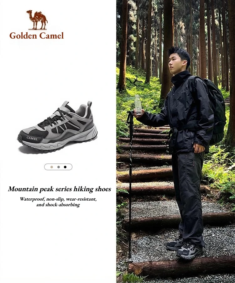 GOLDEN CAMEL Hiking Shoes Men Women Outdoor Male Sneakers Sport Climbing Walking  Trekking Shoes for Men 2023 Summer Non-slip