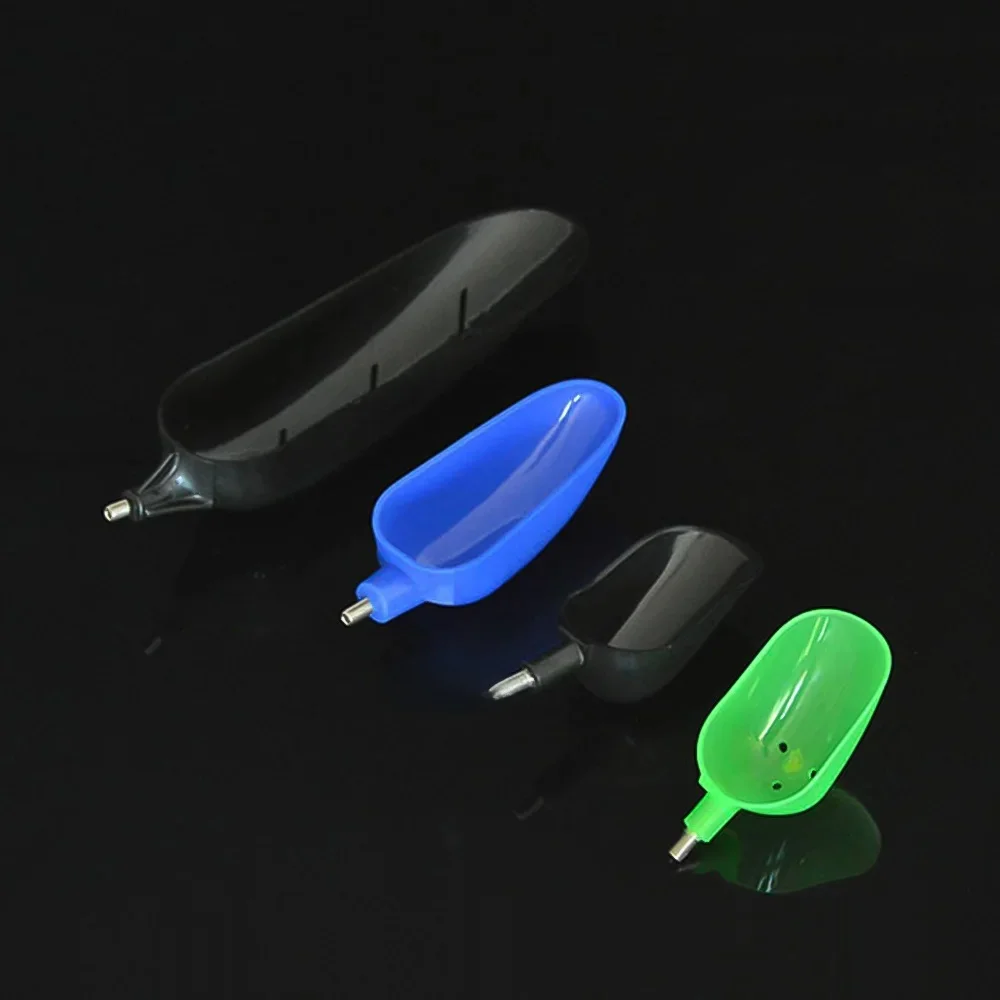 Bouillettes de pêche, fil d'appât, cuillère à lancer, cuillère d'alimentation en plastique, tête remplaçable, carpe, matériel de pêche, accessoires, 1 pièce