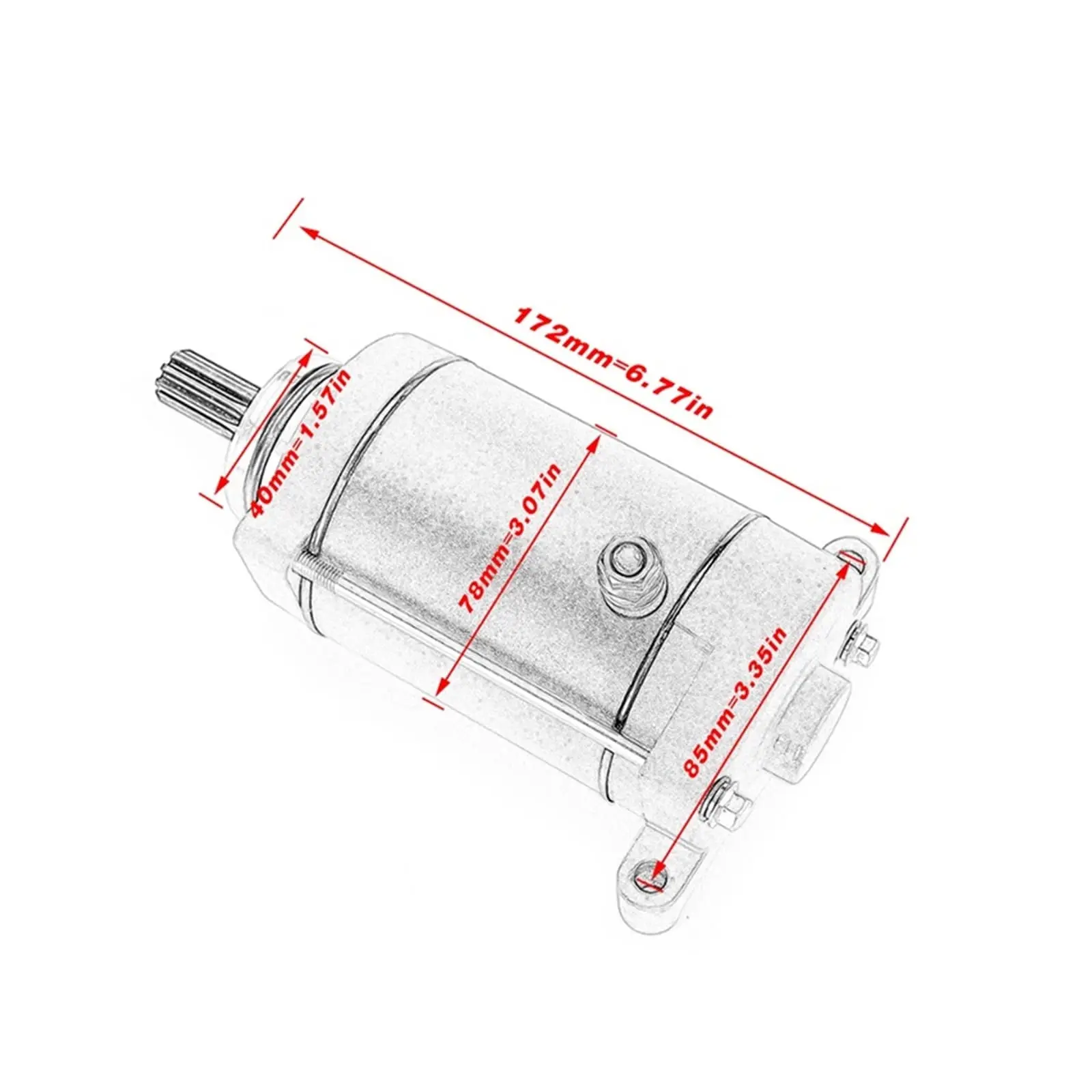 Electrical Engine Starter Motor Fit For CF  Moto CF500 CF188 Ancher 500 600 X5 X6 Z6 CFMOTO OEM: 0180-091100-0010