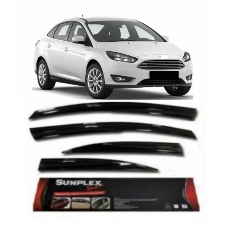 Car window accessories For Ford Focus 3-4 HB SEDAN 2011-2017 Sport Style window deflector rain cover visor awnings