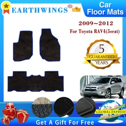 Car Floor Mat For Toyota RAV4 XA30 2009 2010 2011 2012 5seat Anti-dirty Foot Pad Carpet Cover Foot Mud Full Set Auto Accessories
