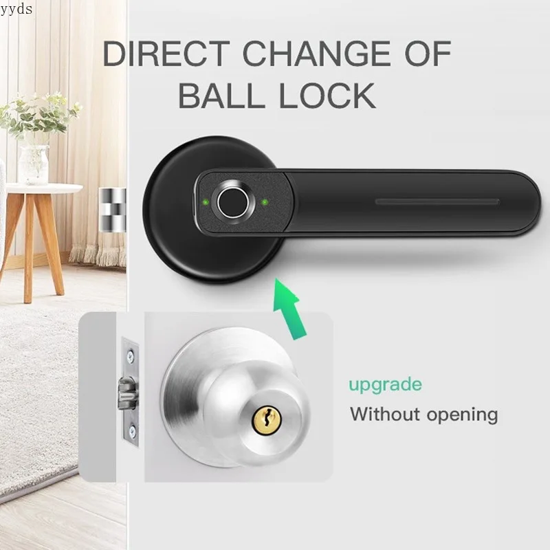 Imagem -06 - Fingerprint Door Lock com Chave Fechadura com Senha Smart Digital Lock Thumbprint Bluetooth tt Controle Novo