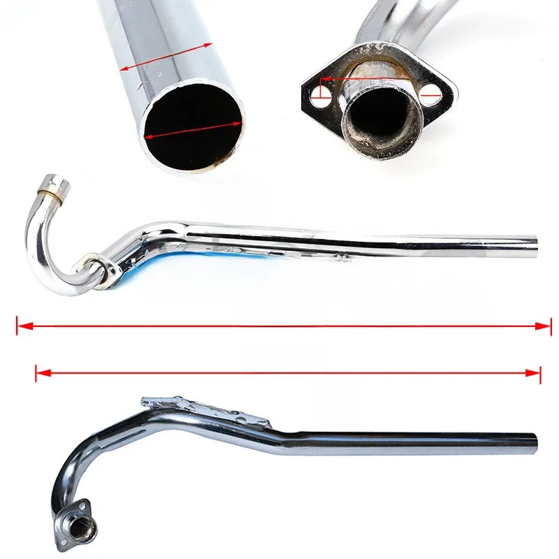 AliExpress Good quality 28MM Modified Exhaust Muffler Pipe For Kawasaki Motocross Dirt Bike KLX110 Pit Bike 70cc 110cc 125cc 150cc