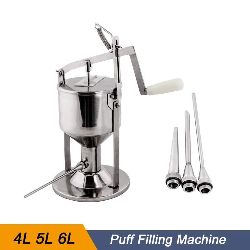 

Commercial Puff Cake Filling Machine Bread Jam Donuts Manual Butter Cream Puff Pastry Injection Filling Machine