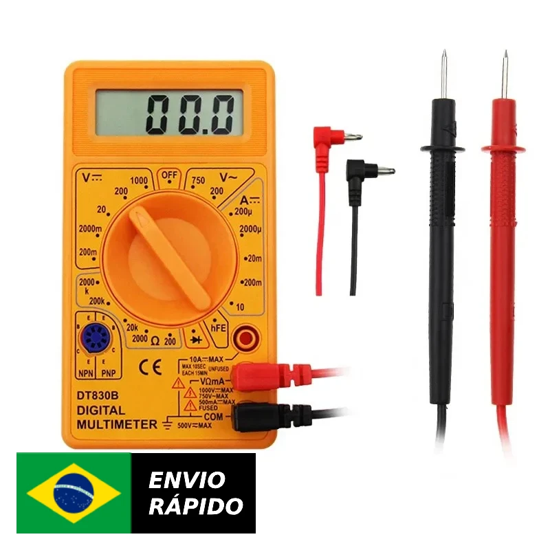 Dt-830 Dcv Dca Diode Digital Multimeter Acv With 9v Battery