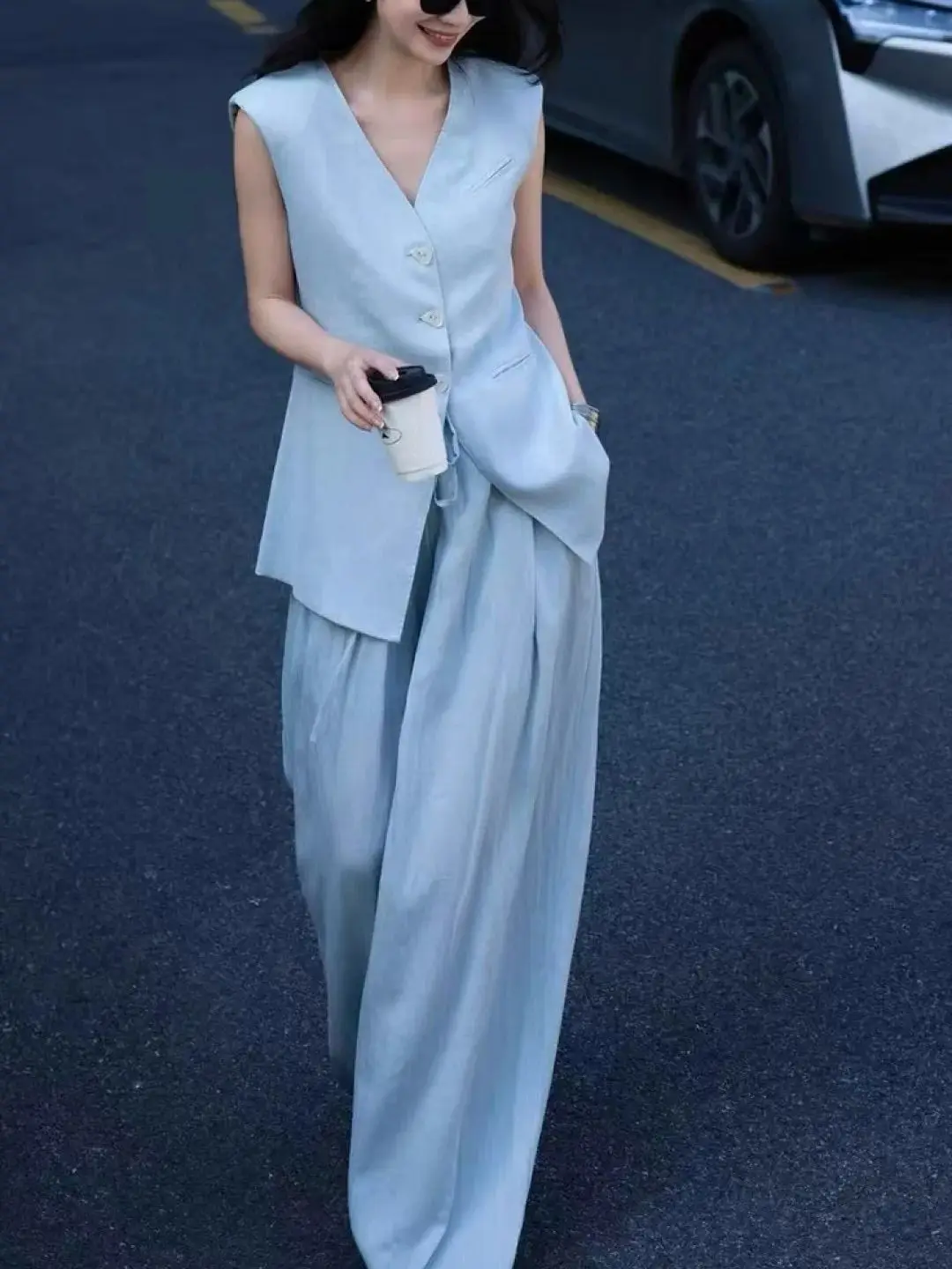 

Summer high quality classic luxurious 100% linen suit