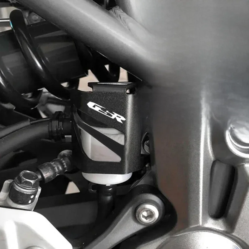 Pour SUZUKI GSR400 GSR600 GSR750 GSR moto CNC accessoires frein arrière réservoir de liquide garde couvercle protecteur avec LOGO "GSR