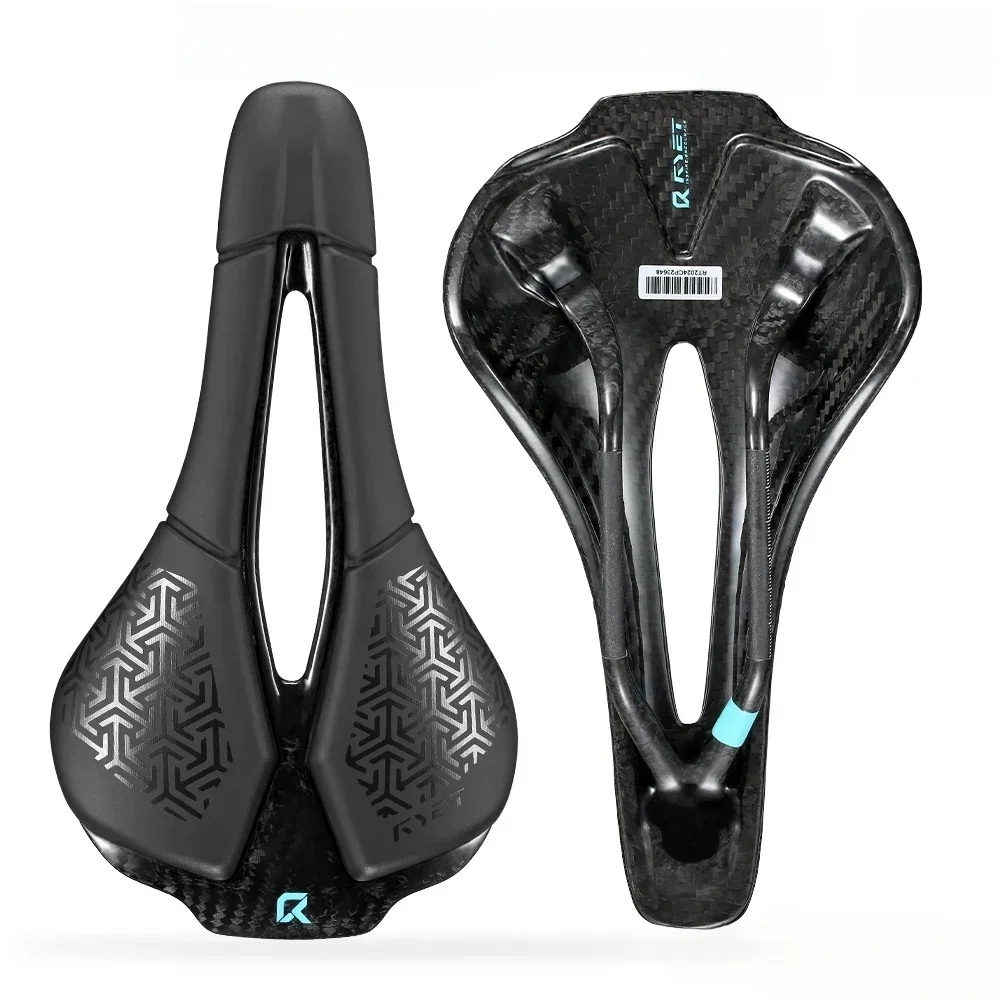 AliExpress RYET Full Carbon 3D Printed Bike Saddle 250mm*140MM 115g 7*9mm Carbon 3D Printed Bicycle Seat MTB Gravel Road Saddle Bike Parts