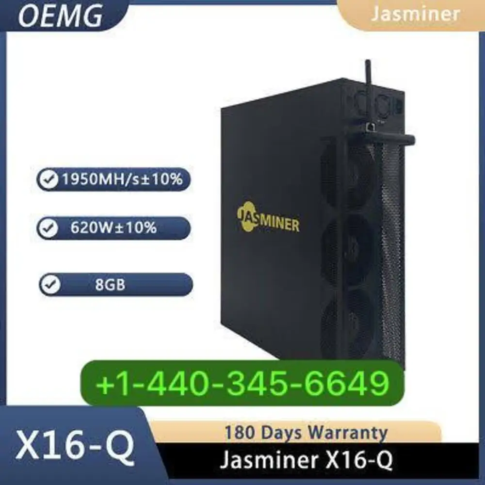 FR FAST DELIVERY BUY 2 GET 1 FREE New JASMINER X16-Q ETC Miner 1650MH 570W OCTA ZIL 8G quiet WiFi with PSU