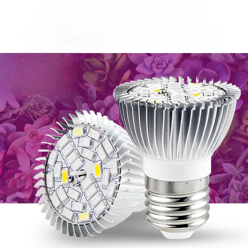 E27 220V LED Plant Grow Light Bulb E14 Full Spectrum Flower Seed Vegetable Indoor Hydroponics Grow Box Cultivation Lamp 110V E26