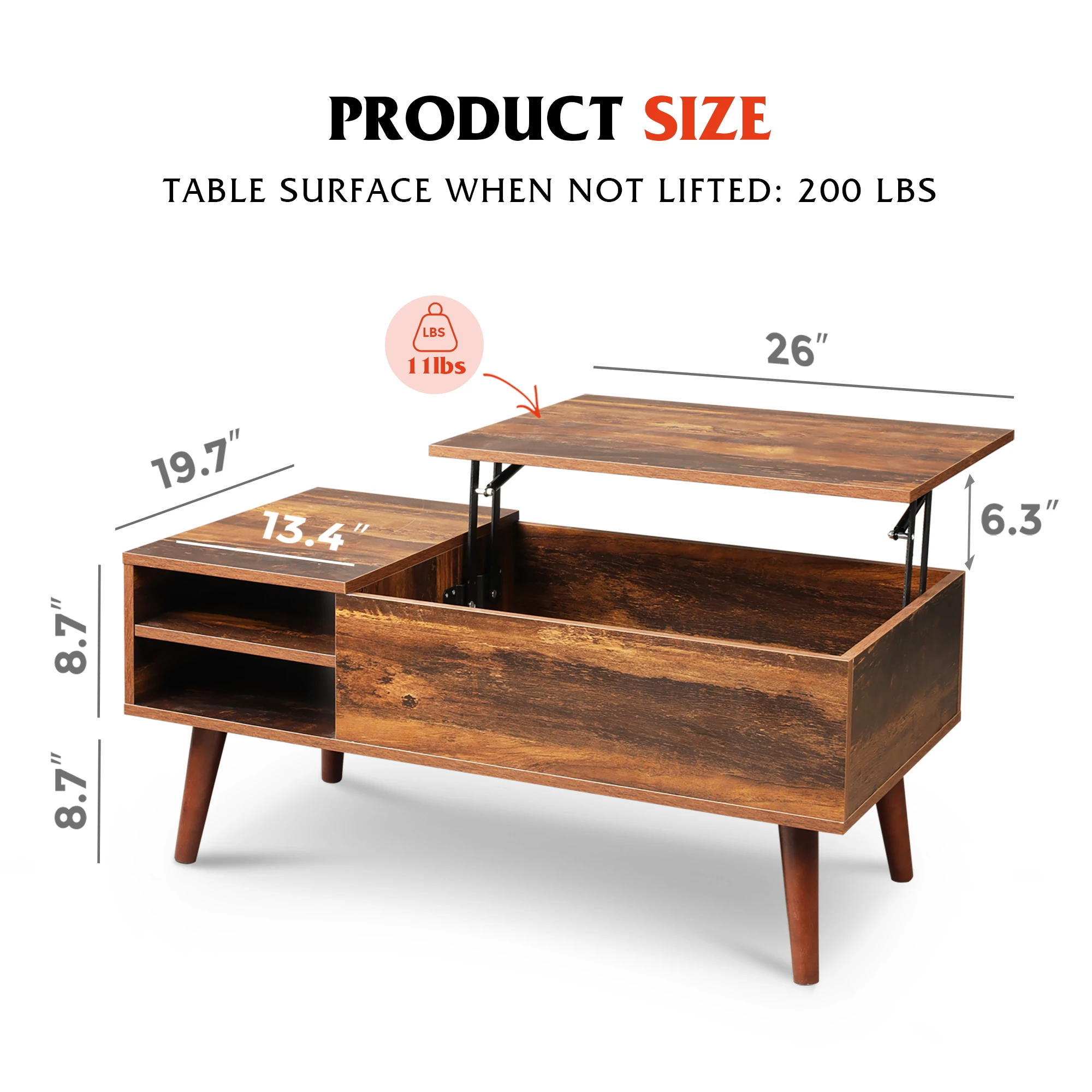 Thumbnail 2 - #4 Cheap Lift Top Coffee Tables Worth Buying