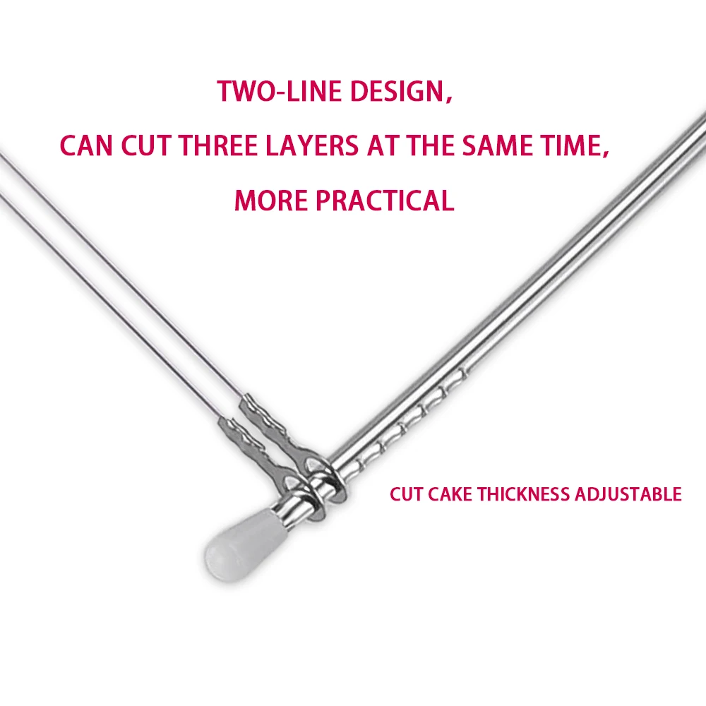 1/2Pcs Adjustable Height Line Cake Cut Slicer Adjustable Stainless Steel Cake Decorating Mold DIY Bakeware Kitchen Cooking Tool image 5