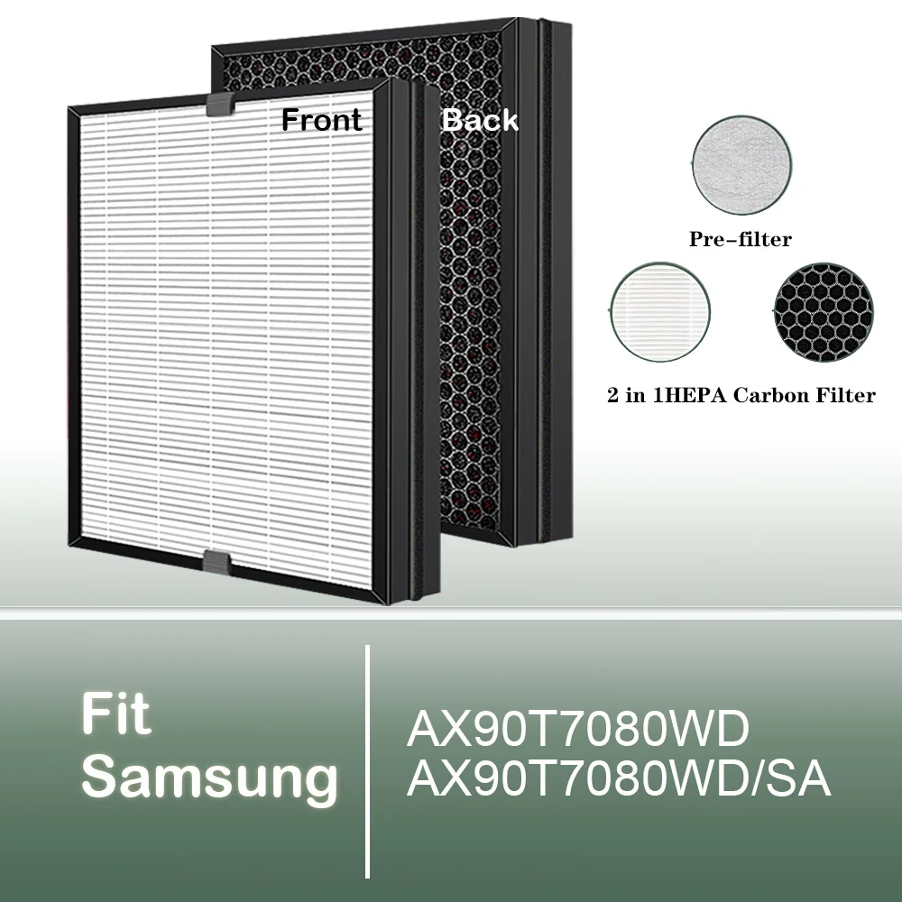 Replacement  HEPA Carbon filter for Samsung Air purifier AX90T7080 AX90T7080WD AX90T7080WD/SA