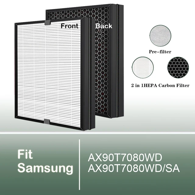 Replacement HEPA Carbon filter for Samsung Air purifier AX90T7080 AX90T7080WD AX90T7080WD SA AliExpress