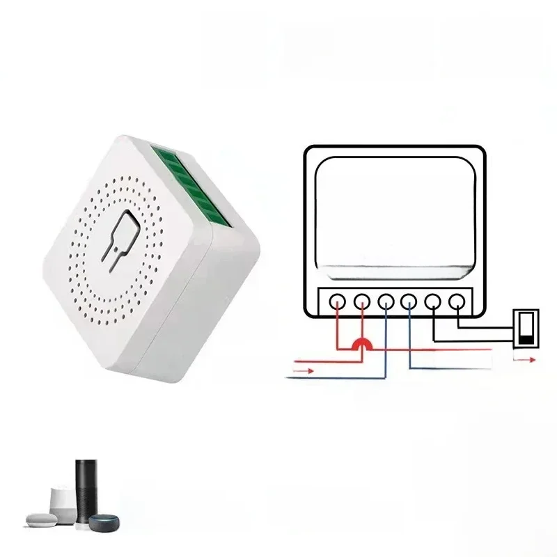 Module de commutation intelligent WiFi Tuya 16A, Mini disjoncteur de commande bidirectionnelle, vie intelligente, fonctionne avec Alexa Google Alice
