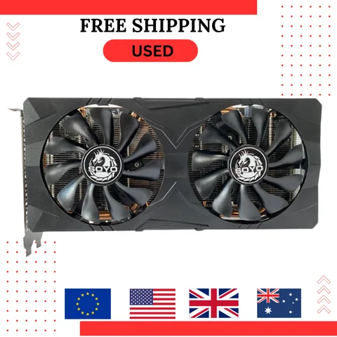 USED  AMD RX5700XT 8GB Graphics Card Gaming GDDR6 256Bit PCI Express 4.0 ×16 Radeon GPU Computer Video Card placa de video