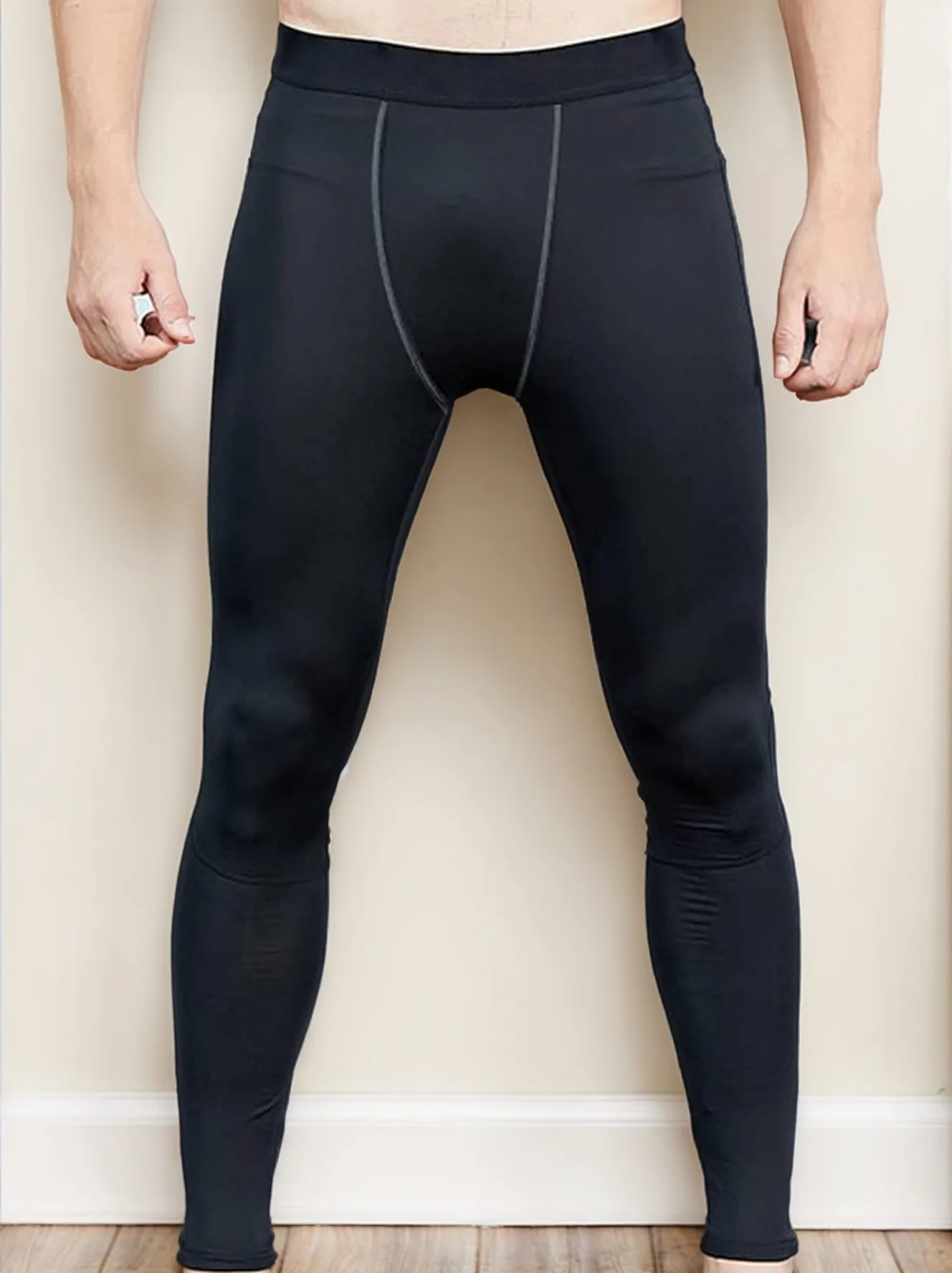 Men's Winter Fleece-Lined Thermal Sports Pants PRO Series Fitness Leggings