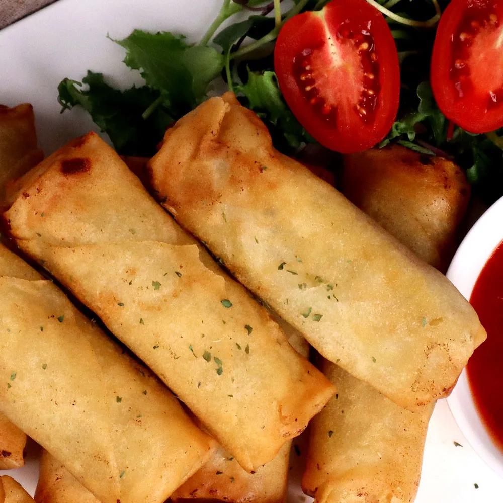 Great King Vegetable dumplings spring-fried snacks 1kg + 1kg (40 total)