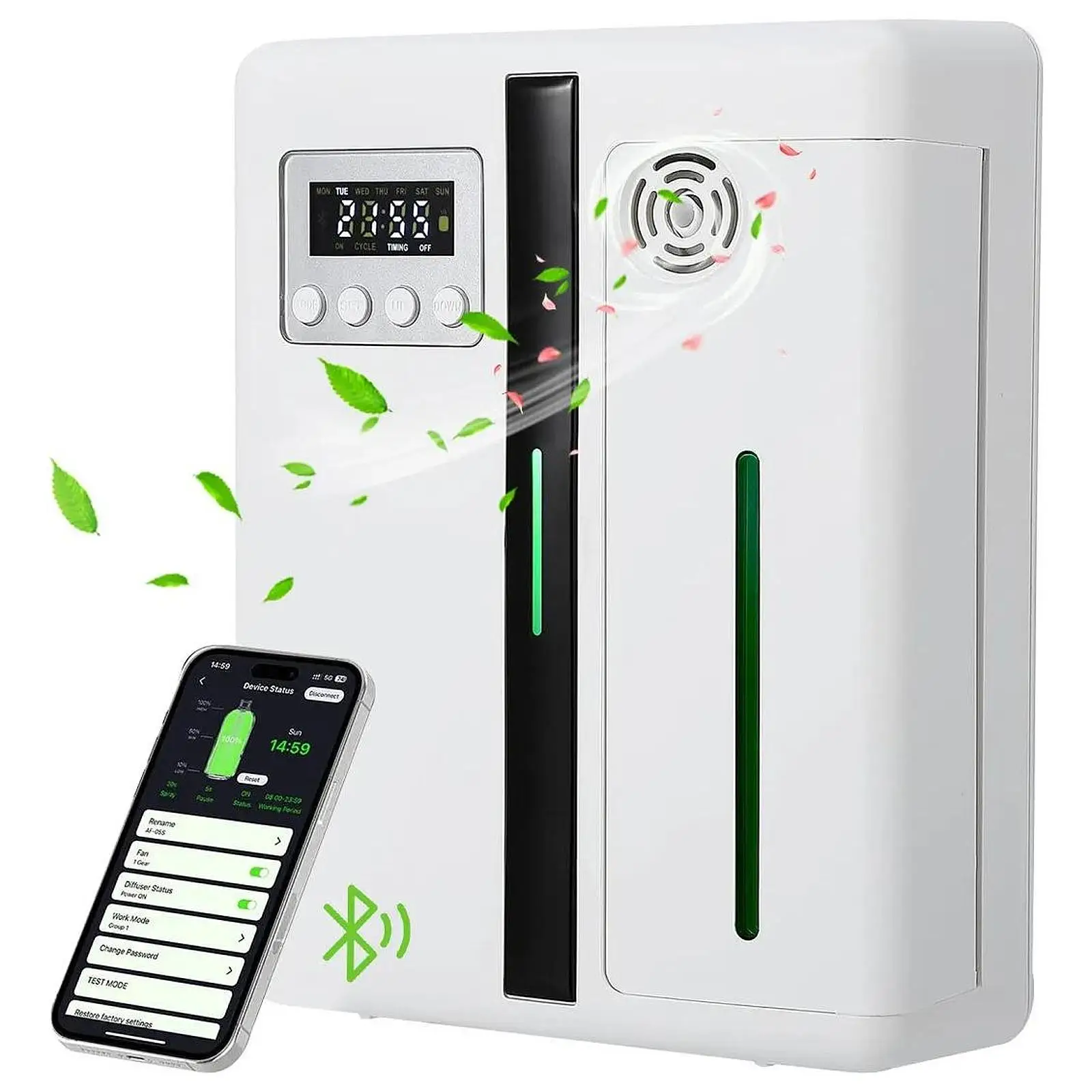 

Scent Machine Waterless Oil Diffuser Fragrance Machine Fragrant Oil Humidifier Scent 360 Diffuser Battery Powered for Home Bar