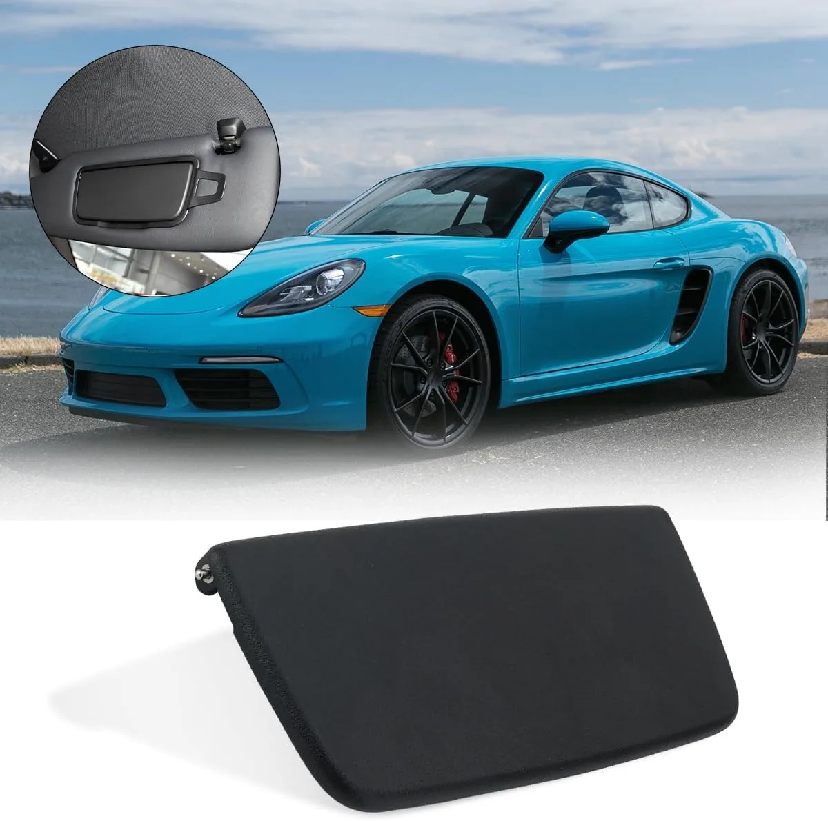 

Солнцезащитный козырек для макияжа, чехол для косметического зеркала 982857551 для Porsche 981 2012-2016, 992 2020-2025, TRAGA GT3 992 2021-2025