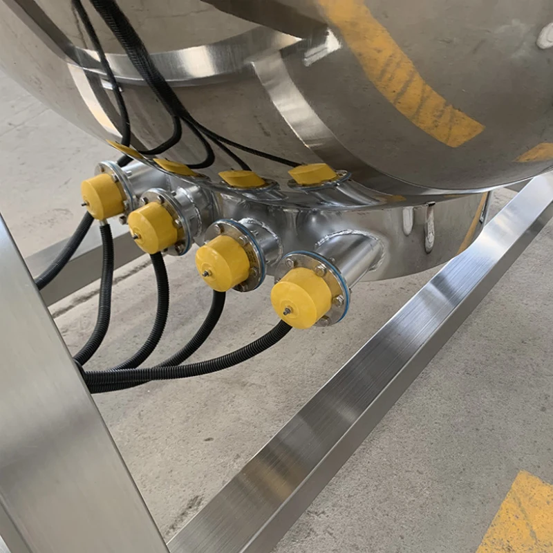 Máquina para freír salsa de ternera y Chile, Wok de Gas, calefacción y agitación semiautomática, hilo de carne multigarra comercial, Wok de agitación