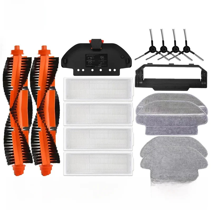 Pour Xiaomi Mijia Mi Robot aspirateur-vadrouille Pro STYTJ02YM 2S / 3C / Conga 3490 Viomi V2 PRO V3 SE brosse latérale principale filtre Hepa pièce de vadrouille
