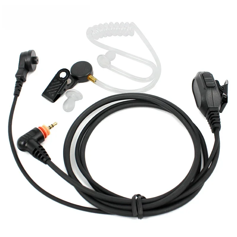 Fone de ouvido PTT Mic para rádio Motorola, Walkie Talkie, tubo acústico do ar, SL1M, SL1K, SL1600,